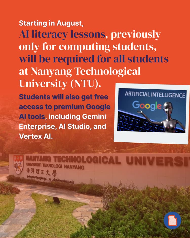 NTU will make AI literacy mandatory for all students starting in August 2.webp