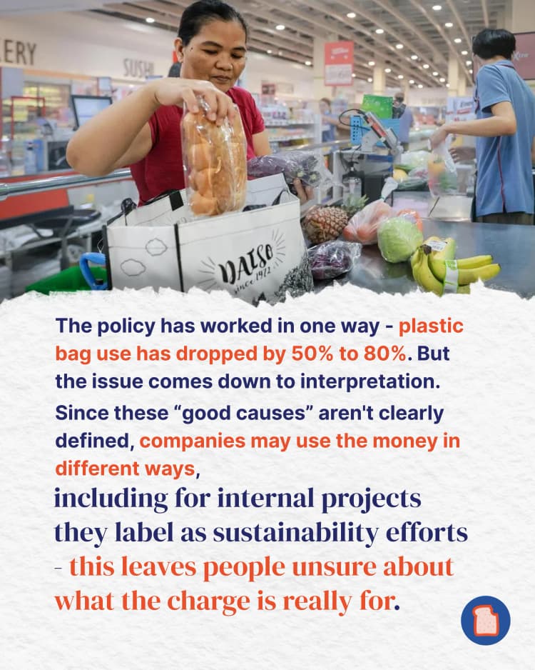 Where does the money from your five cent plastic bag charge actually go 4.webp